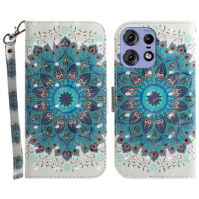 Klapkové puzdro pre Motorola Edge 50 Pro 5G, Wallet, Mandala Flower