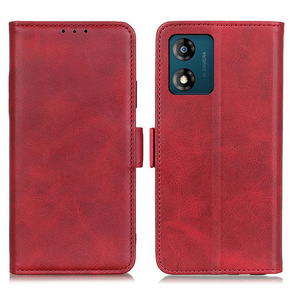 Klapkové puzdro pre Motorola Moto E13, Wallet, červené