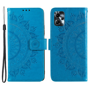 Klapkové puzdro pre Motorola Moto G13 / G23, Mandala Flower, modré