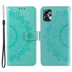 Klapkové puzdro pre Motorola Moto G13 / G23, Mandala Flower, zelený