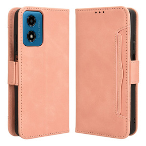 Klapkové puzdro pre Motorola Moto G24 / G24 Power / G04, Card Slot, ružové