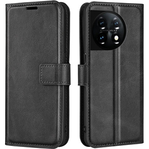 Klapkové puzdro pre OnePlus 11 5G, Wallet Case, čierne