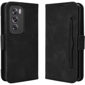 Klapkové puzdro pre Oppo Reno 12, Card Slot, čierne