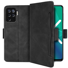 Klapkové puzdro pre Oppo Reno5 Lite, Card Slot, čierne