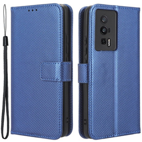 Klapkové puzdro pre Poco F5 Pro 5G, Wallet Smart Magnet, modré