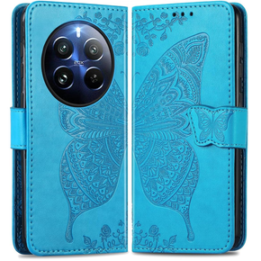 Klapkové puzdro pre Realme 12 Pro 5G / 12 Pro+ 5G, Butterfly, modré