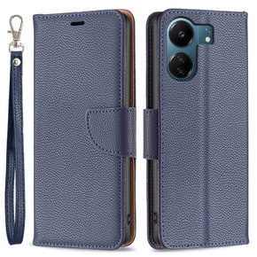 Klapkové puzdro pre Samsung Galaxy A05s, Wallet Litchi Leather, modré