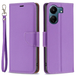 Klapkové puzdro pre Samsung Galaxy A05s, Wallet Litchi Leather, modré