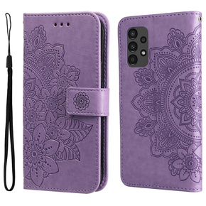 Klapkové puzdro pre Samsung Galaxy A13 4G, Mandala Flower, fialové