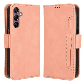 Klapkové puzdro pre Samsung Galaxy A15 4G / 5G, Card Slot, ružové