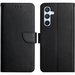 Klapkové puzdro pre Samsung Galaxy A25 5G, Split Leather Wallet, čierne