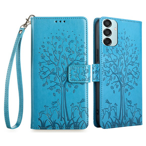 Klapkové puzdro pre Samsung Galaxy M15 5G, Tree, modré