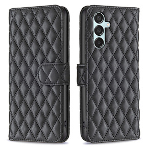 Klapkové puzdro pre Samsung Galaxy M15 5G, Wallet, BINFEN COLOR, čierne