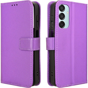 Klapkové puzdro pre Samsung Galaxy M15 5G, Wallet Smart Magnet, fialové