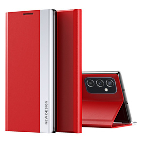 Klapkové puzdro pre Samsung Galaxy M52 5G, Side Magnetic, červené