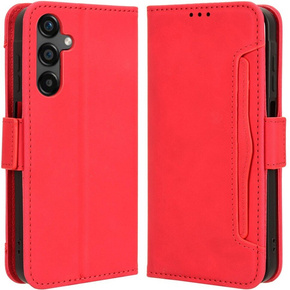 Klapkové puzdro pre Samsung Galaxy M55 5G, Card Slot, červené