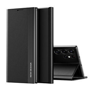Klapkové puzdro pre Samsung Galaxy S22 Ultra 5G, Side Magnetic, čierne
