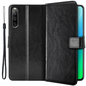 Klapkové puzdro pre Sony Xperia 10 IV, Wallet, čierne