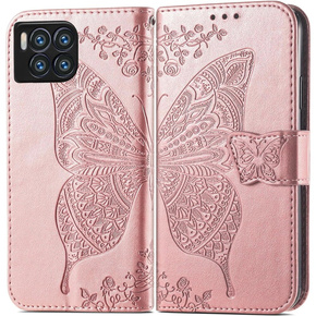 Klapkové puzdro pre T Phone 2 Pro 5G, Butterfly, ružové rose gold