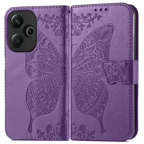 Klapkové puzdro pre Xiaomi Poco F6, Butterfly, fialové