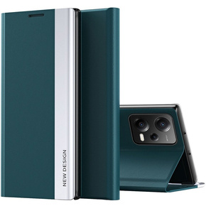 Klapkové puzdro pre Xiaomi Poco X5 5G / Redmi Note 12 5G, Side Magnetic, zelený