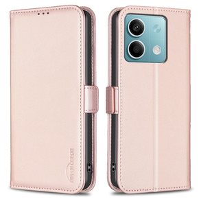 Klapkové puzdro pre Xiaomi Redmi Note 13 5G, BINFEN Wallet, ružové