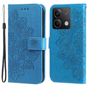 Klapkové puzdro pre Xiaomi Redmi Note 13 5G, Mandala, modré