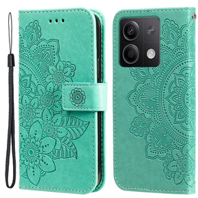 Klapkové puzdro pre Xiaomi Redmi Note 13 5G, Mandala, zelený