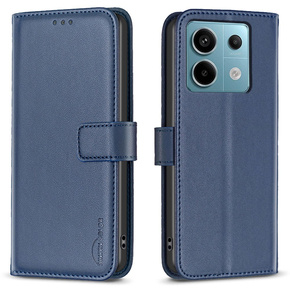 Klapkové puzdro pre Xiaomi Redmi Note 13 Pro 4G, BINFEN Wallet, modré