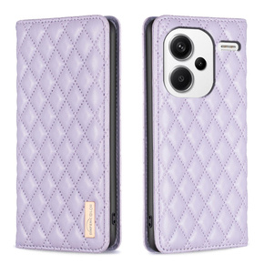 Klapkové puzdro pre Xiaomi Redmi Note 13 Pro+, Wallet, BINFEN COLOR, fialové