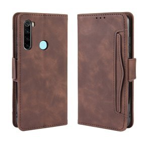 Klapkové puzdro pre Xiaomi Redmi Note 8T, Card Slot, hnedé