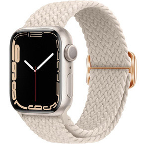 Nylonový remienok pre Apple Watch 1/2/3/4/5/6/7/8/SE/ULTRA 42/44/45/49 mm, béžový