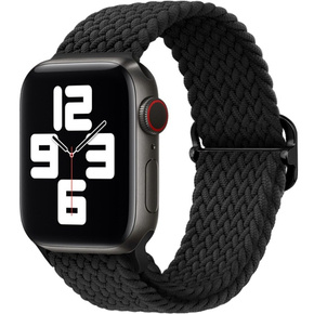 Nylonový remienok pre Apple Watch 1/2/3/4/5/6/7/8/SE/ULTRA 42/44/45/49 mm, čierny