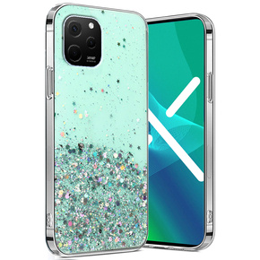 Obal na mobil pre Huawei Nova Y61, Glittery, zelený