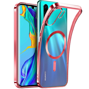 Obal na mobil pre Huawei P30 Pro, MagSafe Hybrid, červené