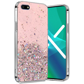 Obal na mobil pre Huawei Y5 2018, Glittery, ružové