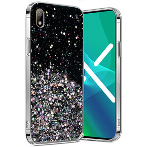 Obal na mobil pre Huawei Y5 2019, Glittery, čierne