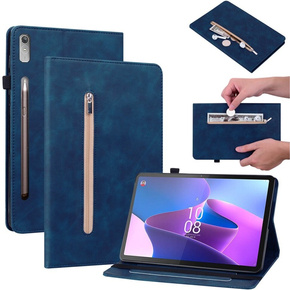 Obal na mobil pre Lenovo Tab P11 Pro Gen 2, Wallet Pen Slot, modré