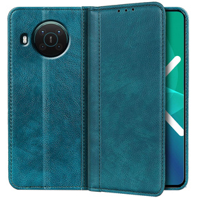 Obal na mobil pre Nokia X10 / X20, Wallet Litchi Leather, zelený