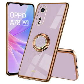 Obal na mobil pre Oppo A78 5G, Electro Ring, fialové