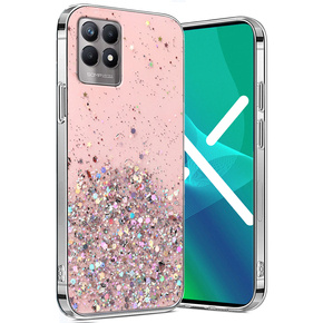 Obal na mobil pre Realme 8i, Glittery, ružové