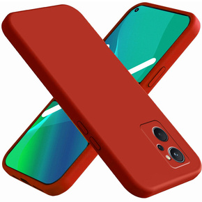 Obal na mobil pre Realme 9i / Oppo A96, Silicone Lite, červené