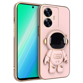 Obal na mobil pre Realme C55, Astronaut, ružové rose gold