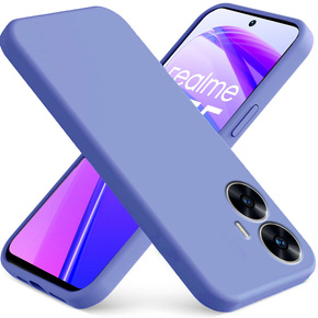 Obal na mobil pre Realme C55, Silicone Lite, fialové