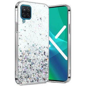 Obal na mobil pre Samsung Galaxy A12 / M12 / A12 2021, Glittery, priehľadné