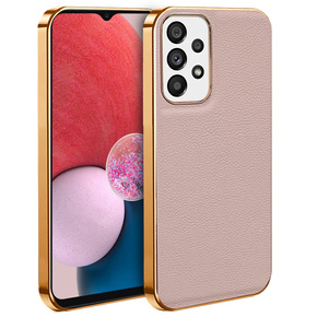 Obal na mobil pre Samsung Galaxy A13 4G, Cowhide Leather, ružové