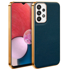 Obal na mobil pre Samsung Galaxy A13 4G, Cowhide Leather, zelený