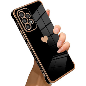 Obal na mobil pre Samsung Galaxy A13 4G, Electro heart, čierne