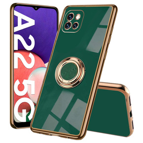 Obal na mobil pre Samsung Galaxy A22 5G, Electro Ring, zelený