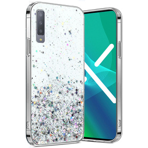 Obal na mobil pre Samsung Galaxy A7 2018, Glittery, priehľadné